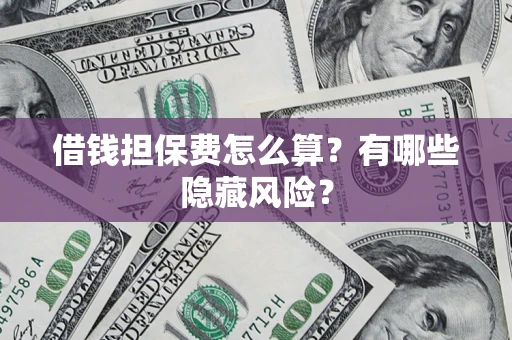 武汉借钱担保费怎么算？有哪些隐藏风险？