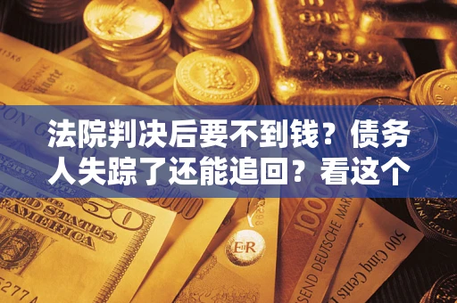 武汉法院判决后要不到钱？债务人失踪了还能追回？看这个方法！