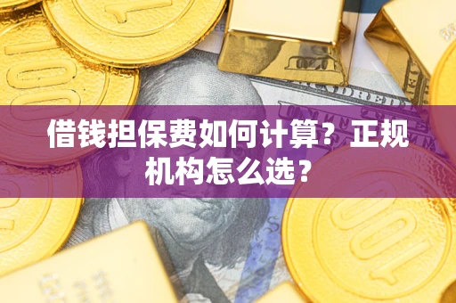 武汉借钱担保费如何计算？正规机构怎么选？