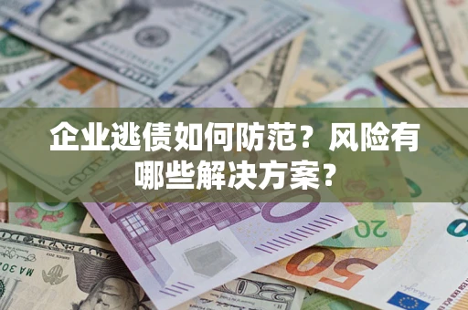 武汉企业逃债如何防范？风险有哪些解决方案？