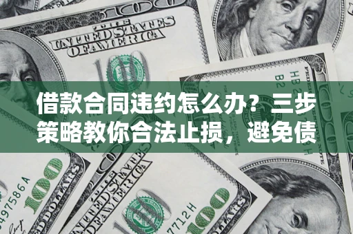 武汉借款合同违约怎么办？三步策略教你合法止损，避免债务危机升级