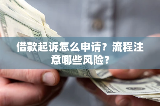 武汉借款起诉怎么申请？流程注意哪些风险？