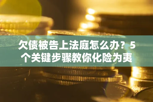 武汉欠债被告上法庭怎么办？5个关键步骤教你化险为夷