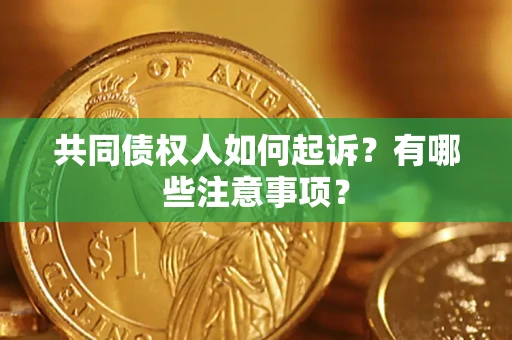 武汉共同债权人如何起诉？有哪些注意事项？